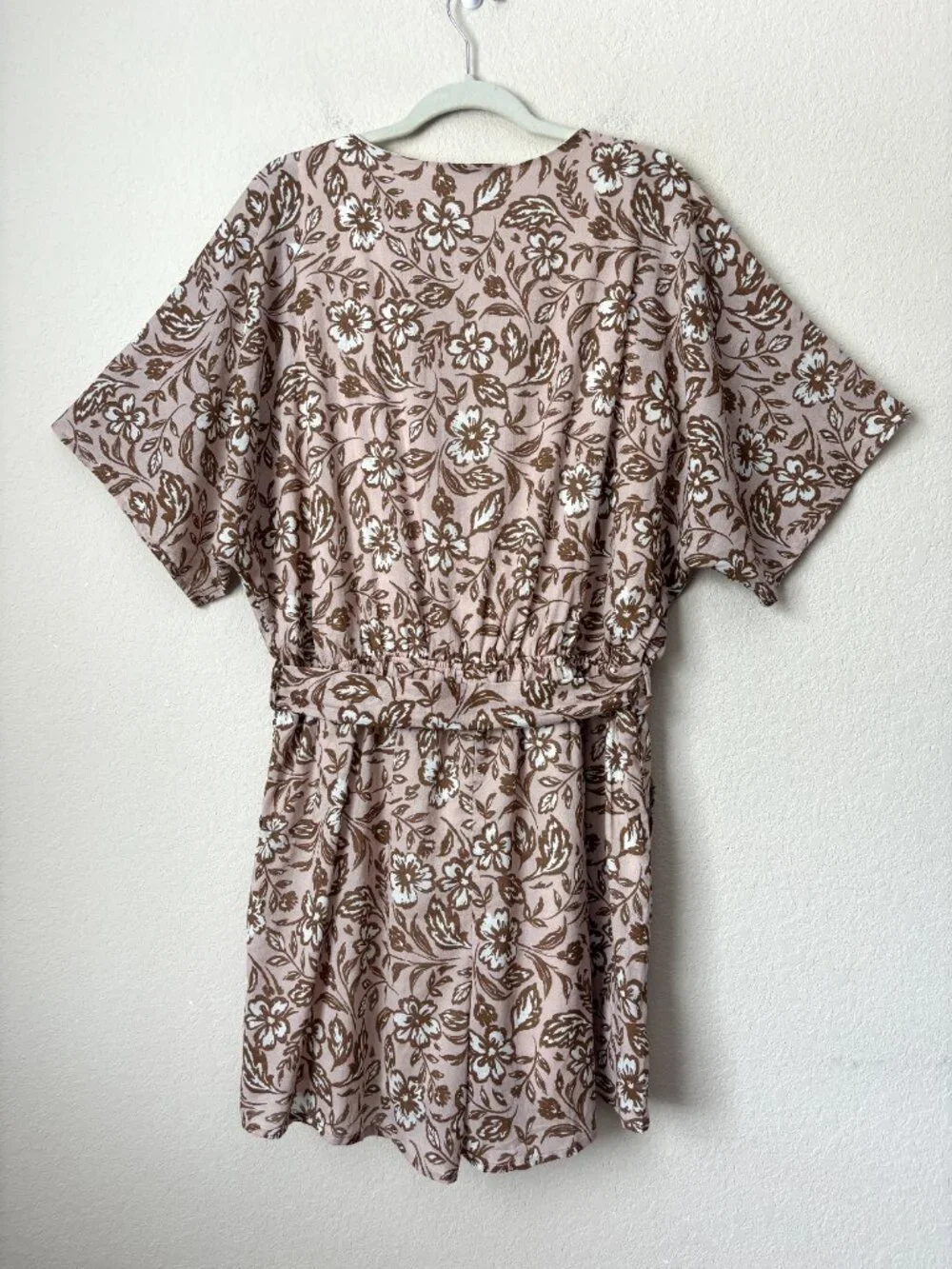 Baltic Born 2X Boho Floral Connor Flattering Tie Waist Romper - Picture 12 of 14